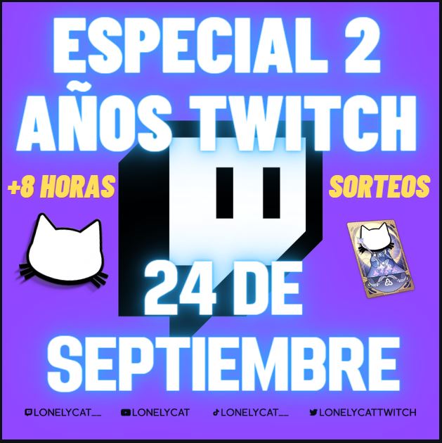 LonelyCattwitch's tweet image. 🟣SORTEO 2º ANIVERSARIO TWITCH🟣

✅2 BENDICIONES RT + SEGUIR en TWITTER
✅3 BENDICIONES RT + SEGUIR en YOUTUBE
y COMENTAR EN EL VIDEO DE YOUTUBE
✅1 BENDICIÓN EXTRA POR HORA (máx 4)
✅1 BENDICIÓN EXTRA por 8k en Twitch
 
⚠️NECESARIO SER SEGUIDOR DE TWITCH⚠️

⬇️video abajo⬇️