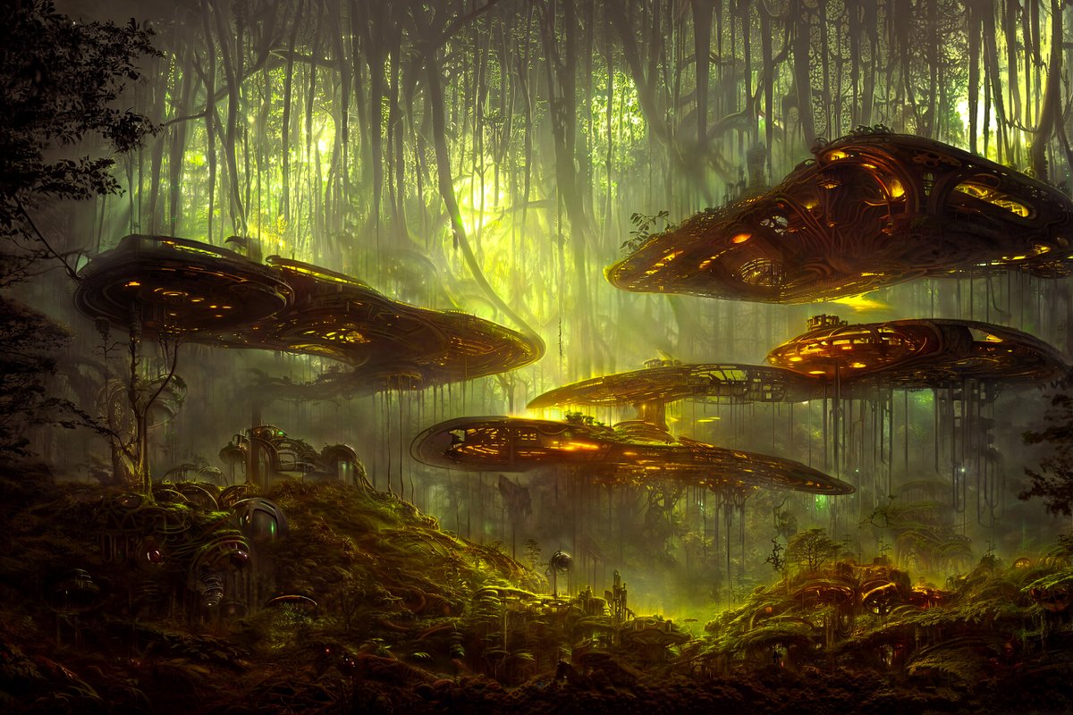 AiMachinist's tweet photo. future ruins of self levitating ships. #cryptoart #cryptoartist  #scifi #space #ai #nft #nftart #digitalart #scifi   #photoshop #stablediffusion #cinema4d https://t.co/3wgCIGD77J