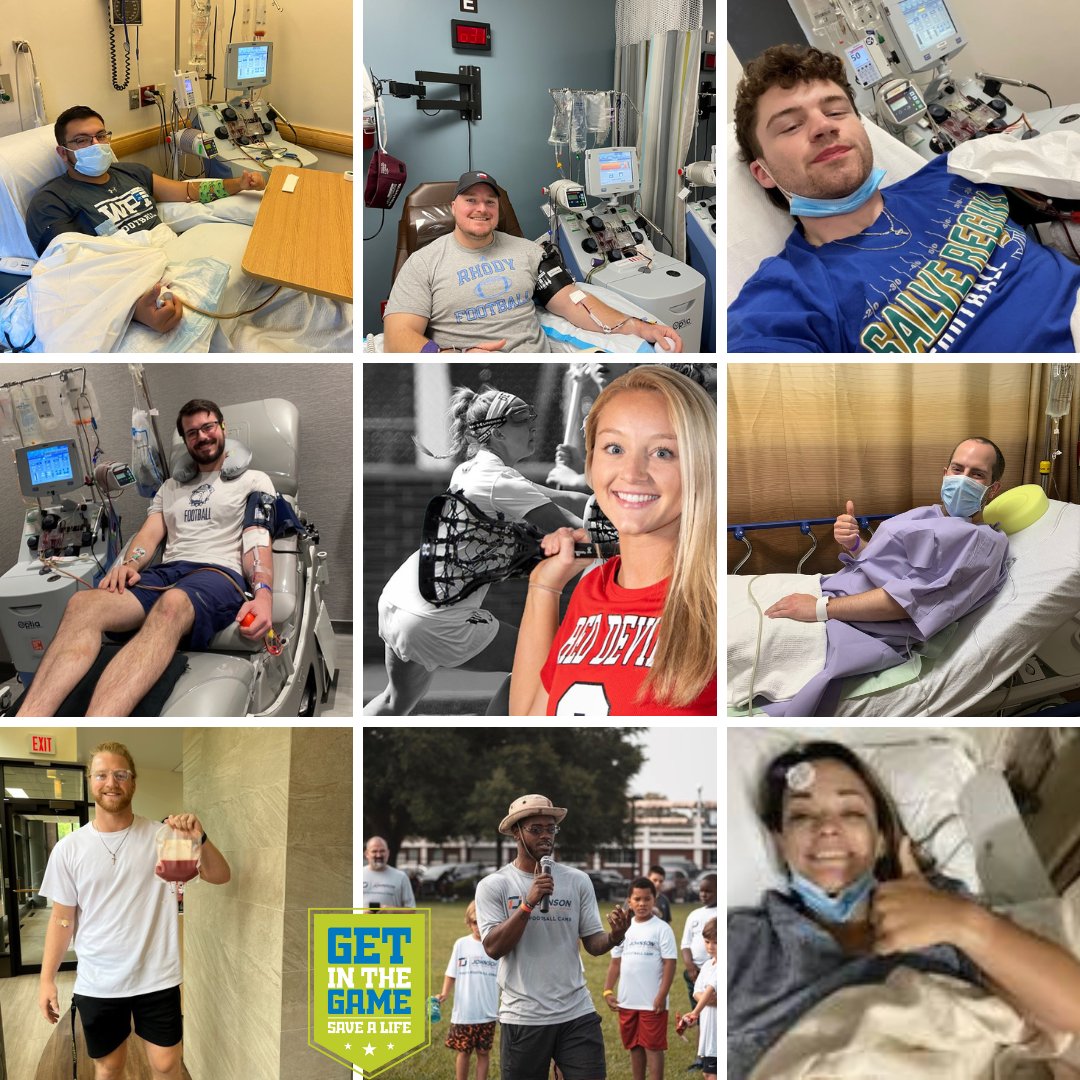 Today is #Worldmarrowdonor day &amp; we celebrate the over 890 selfless individuals who honored their commitment when they swabbed their cheeks at a #getinthegame drive. They joined the worlds best waiting list @BeTheMatch &amp; you can too! Text GITGsaves to 61474 to register! 🏈💙