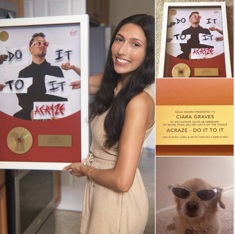 Our #elonmusic alumni are out there doing big things! Congratulations to Ciara Graves ‘20 who received a gold record for her work on Arcaze’s “Do it To It”. Ciara, you are making Elon proud!