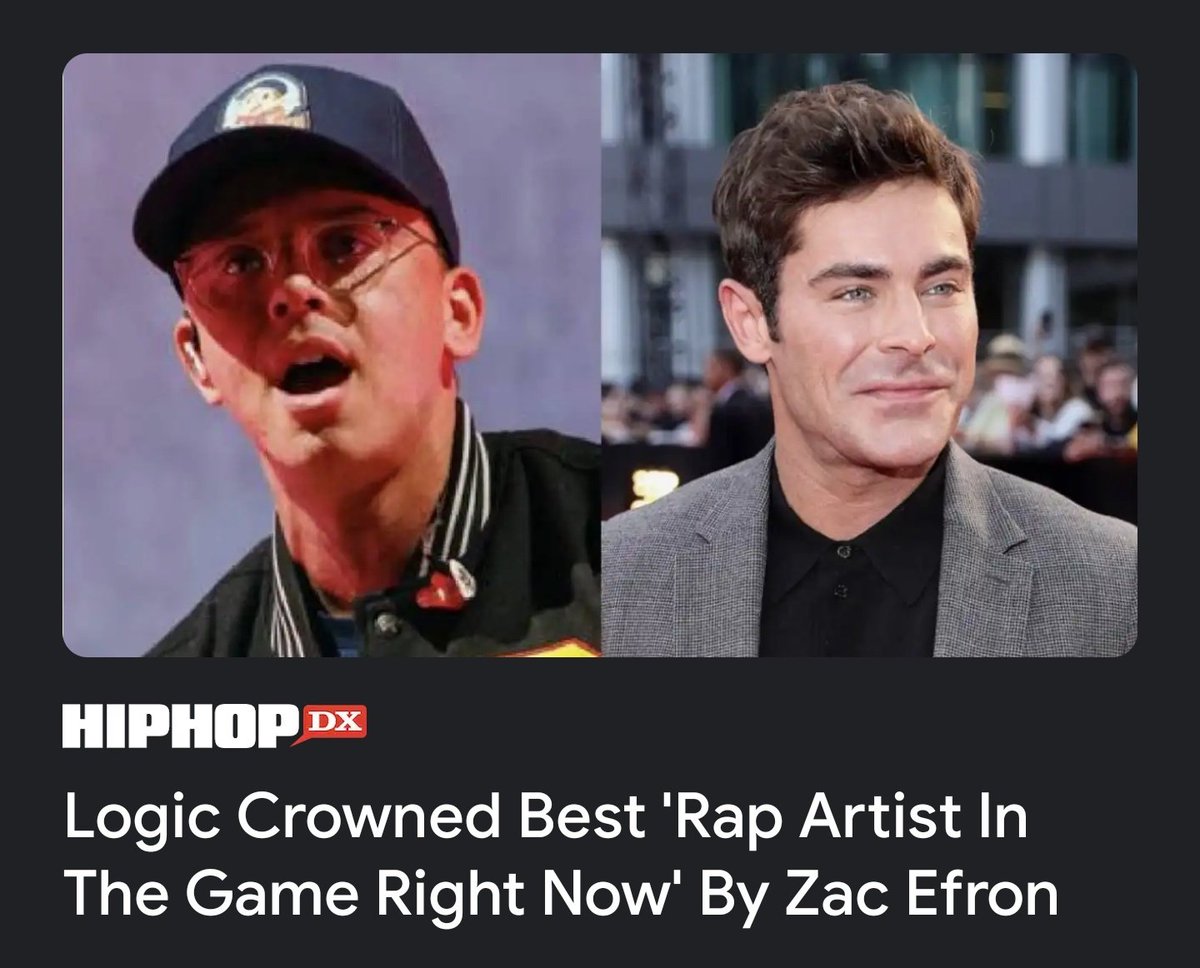 davedanieldave's tweet photo. zac efron, arbiter of rap https://t.co/09bouWu5ZO