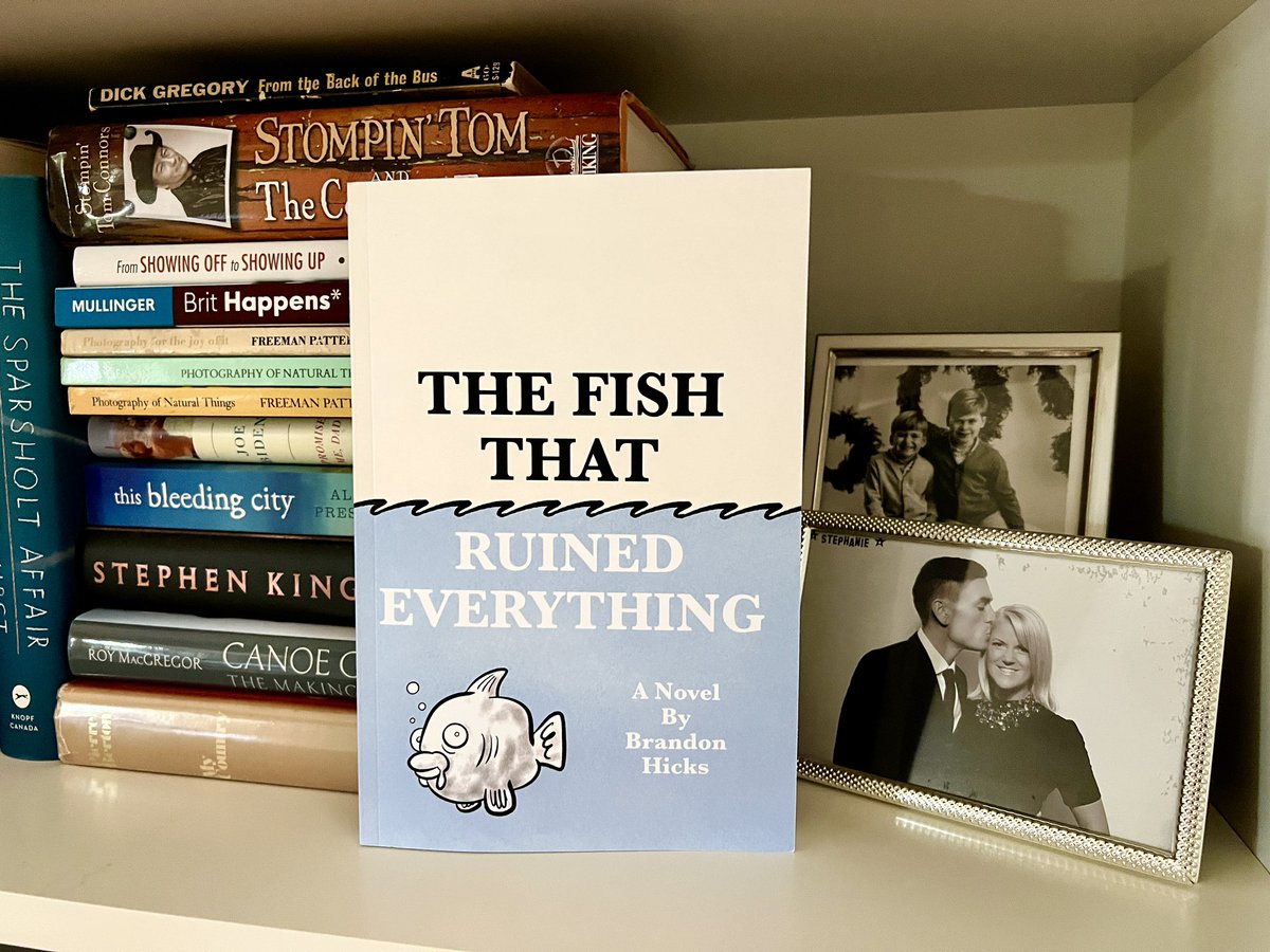 It’s Buy An NB Book Day so I bought <a href="/BrandonRhicks/">Brandon Hicks</a>’ The Fish That Ruined Everything. Brandon is a unique talent - artist, writer, journalist, satirist. Just a few pages in and I’m loving &amp; I think you will too. Read about it in <a href="/TheMaritimeEdit/">[EDIT] magazine</a>’s EDIT]ION this Tues. @FryeMoncton