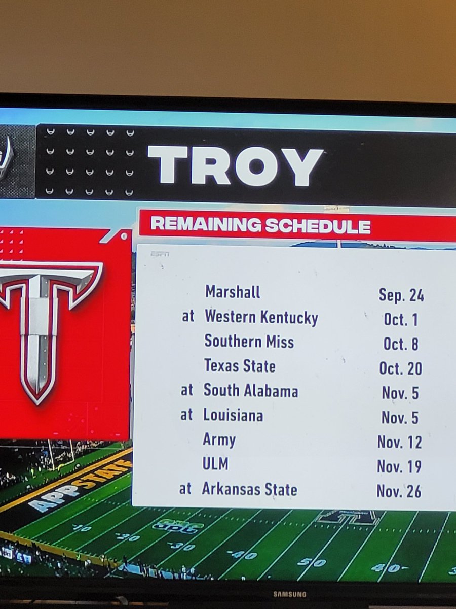 JBWicker2's tweet photo. @espn @ESPNPlus @TROYUspirit You guys playing a split squad on November 5th?! #typo #editing #proofreading https://t.co/3l33vBVpIV