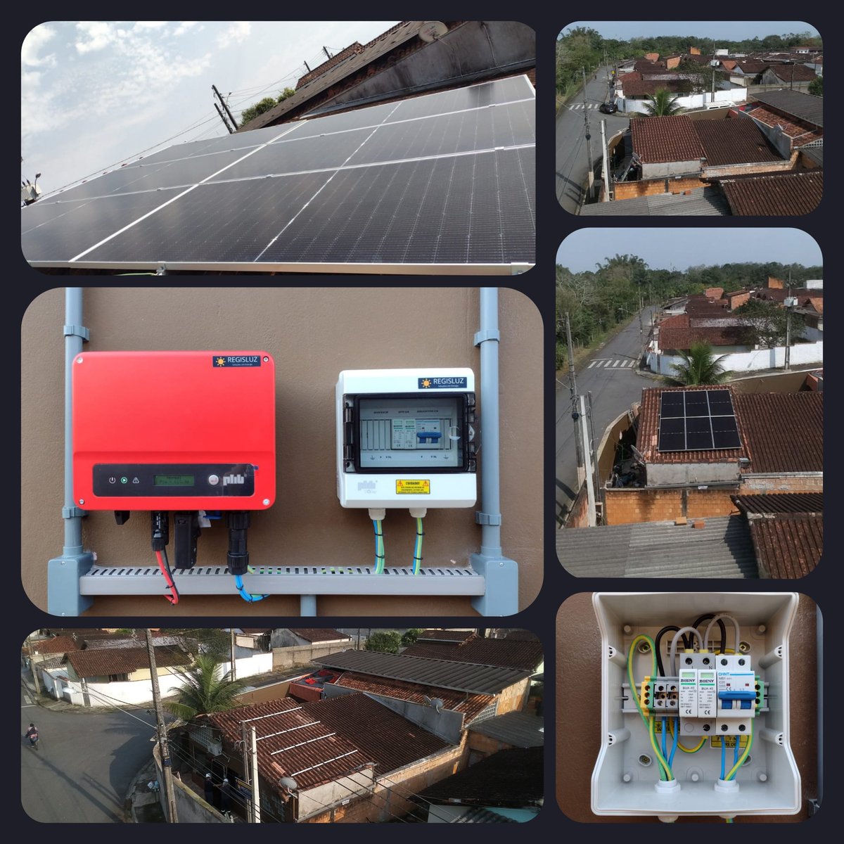 regisluz_solar's tweet photo. 👷🏻‍♂️ +1 Usina Solar terminada em Registro-SP com 3,2kWp de potência, 6 Placas Fotovoltaicas, 1 Inversor Central e Estrutura em Classe Marítima.

👦🏻 +1 Família gerando sua própria energia, autonomia energética, alta lucratividade e sendo sustentável.

#registrosp #regisluzsolar https://t.co/V8iYqaQ7Ep