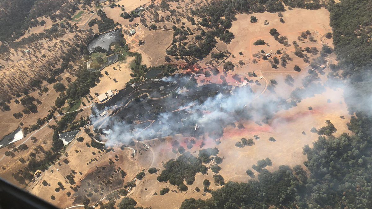 2:32pm update: firefighters have stopped the forward progress of the fire.￼

2:25pm update: approximately 30 acres with immediate structure threat. 

CAL FIRE firefighters responding to the report of a structure fire with extension to the vegetation off Garden Bar Road.