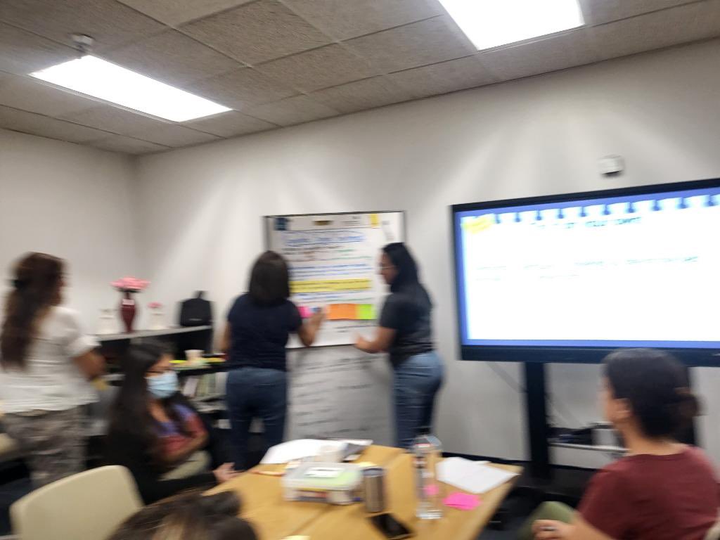 PK8Academics's tweet photo. Elementary coaches working hard on a Saturday morning to analyze RLA STAAR Revisions- RC2: Writing. #readingwriting 

@MCadena_YISD @BrendaChR1 @LouisaYISD @catherinedoc12 @_IreneAhumada @JMacias_CI https://t.co/deX2YK4UG8