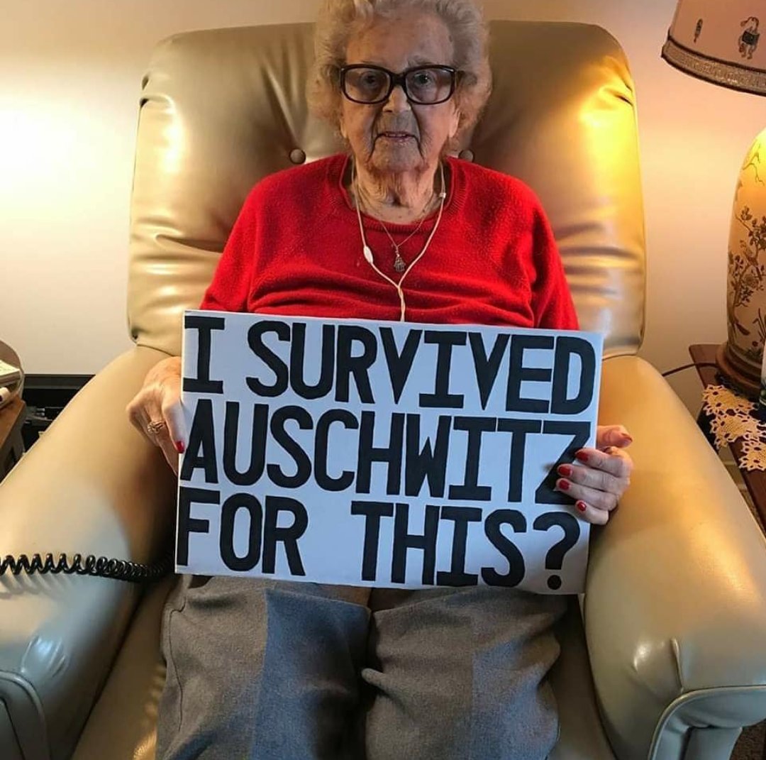 CancerFinalGirl's tweet photo. @ThanksCancer My grandmother @FarkasMemorial didn't survive Auschwitz with no food for me to give up when a bunch of medical professionals are trying to help me live. I don't give up because she wouldn't have. She passed from cancer in 2018 but she made it to 97. https://t.co/akOLxtUAhW