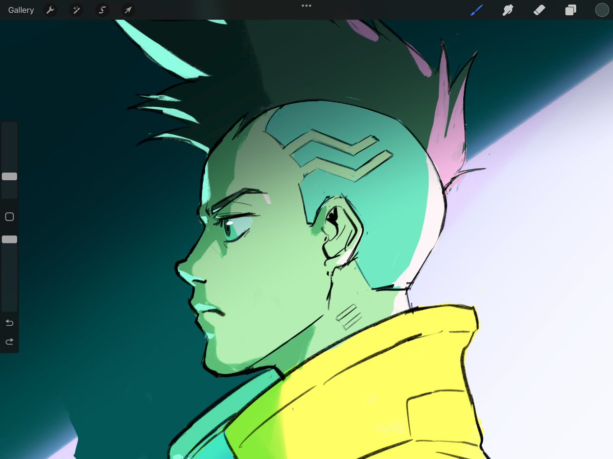 iamferus's tweet photo. Just finished watching the last ep of #CyberpunkEdgerunners.  Prepare for some fanart! https://t.co/VDeLEXwfGg
