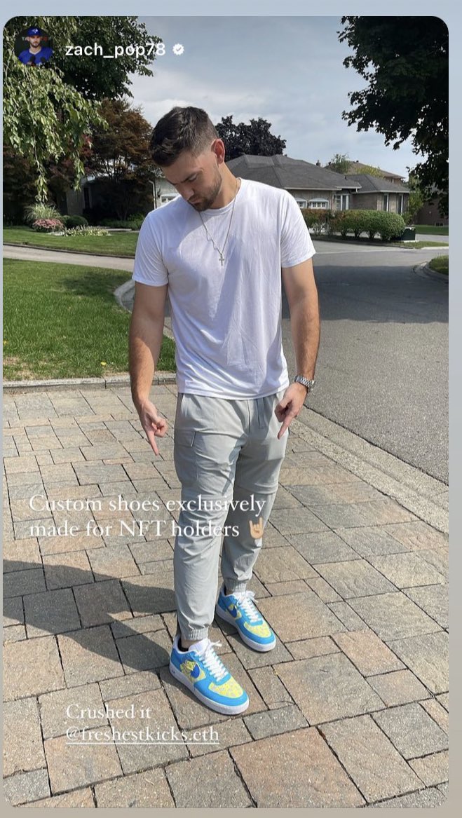 freshestkicksOG's tweet photo. 🚨 Stoked to be able to do a pair of FreshestKicks for our first @MLB player @pop_zach ! 👟🔥⚾️

Lookin’ good rockin the doodles! 🌈 

@doodles @burnttoast @evankeast @poopie @pharrell @sonz1_ @alfiemotion @jholguin @ny8685 https://t.co/5XfHufdT6v