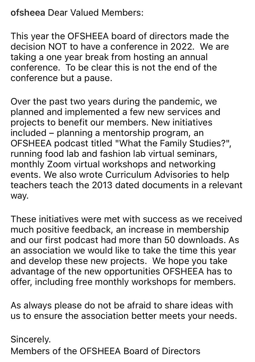 Update: We’re taking a pause this year to focus on new initiatives for our members. Please read more in the photos attached.