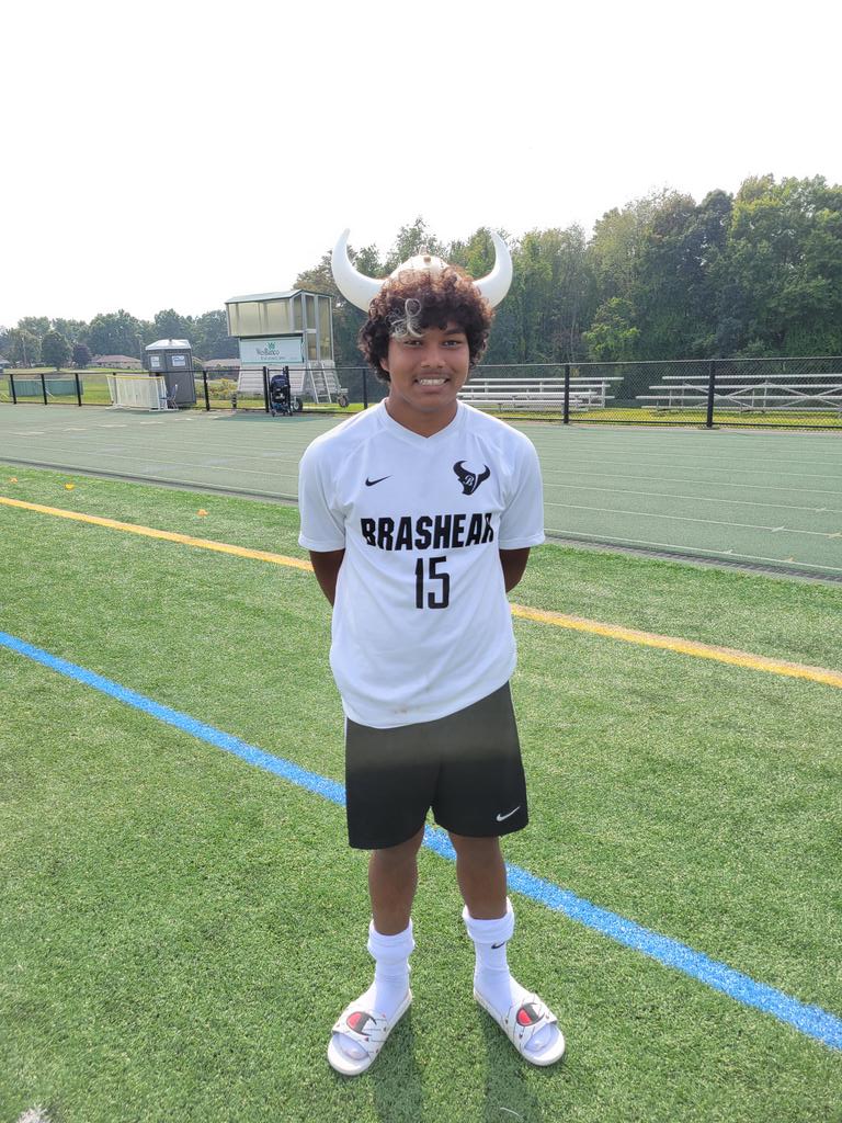 Our bull of the match vs Blackhawk. Ashish Darji! <a href="/PGHCityLeague/">PGH City League Athletics</a> <a href="/BrashearHS/">Pittsburgh Brashear High School</a> #brashearbulls #believe