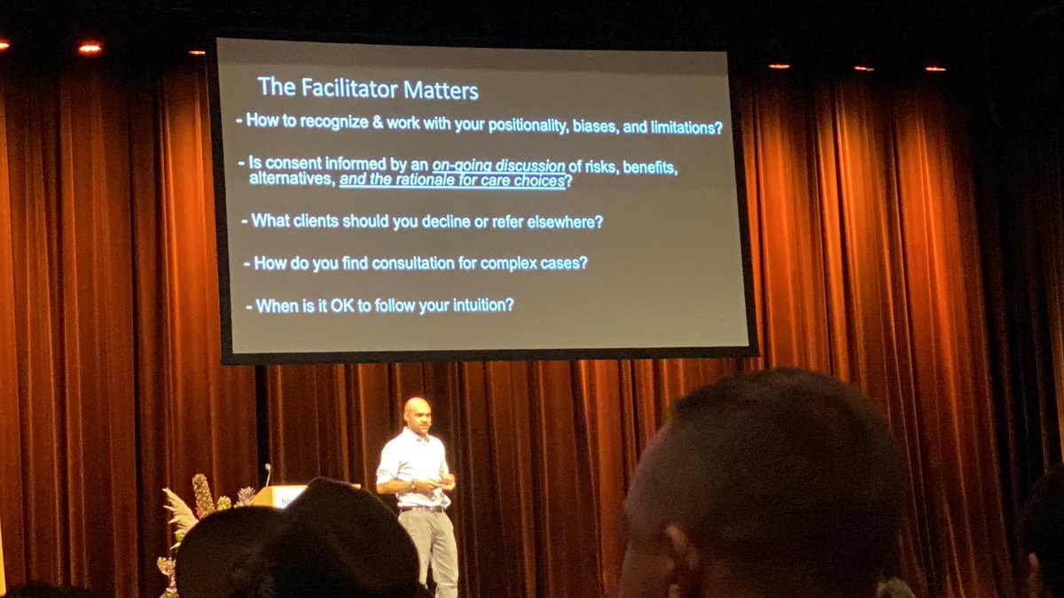 Facilitation matters. Be aware of bias, consent needs to be ongoing, when/where to refer clients, how to deal with complex cases, &amp; when is it ok to follow intuition. #HorizonsNW <a href="/HorizonsPBC/">Horizons PBC</a>