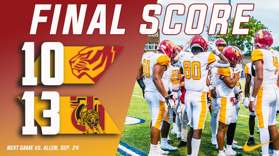 The Golden Tigers pull off the road upset over West Alabama, giving Tuskegee their 700th win in program history‼️ #TheStandard #TuskegeeFB #700WinsAndCounting