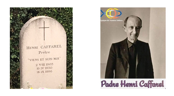 #equipocaffare
DIA DEL FUNDADOR 
...fallece el 18 de septiembre de 1996. Al día siguiente fue inhumado en el pequeño cementerio cercano, en la intimidad más estricta y después de Eucaristía en capilla de Troussures. 
Jean Allemand “Henrí Caffarel Un hombre cautivo De Dios” p. 241