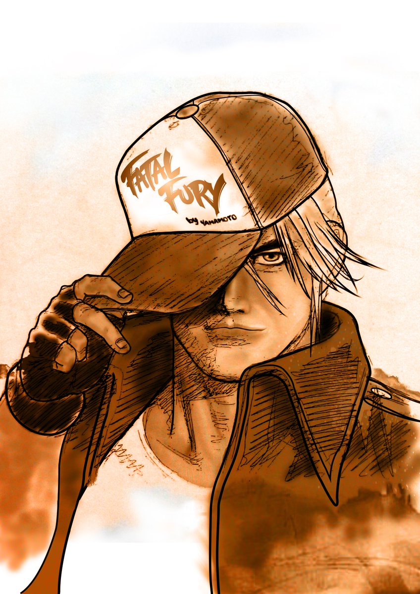 YamamotoYu's tweet photo. Terry Bogard by my way - Fatal Fury "Garou Densetsu" #SNK #snkbrasil #fatalfury #KOF #terrybogard #garoudensetsu #neogeo #snkplaymore #KingofFighters #digitalart #manga #characterdesign #capcomvssnk #capcom #shinkirostyle #漫画 #画廊伝説 https://t.co/p2BwmZF53d