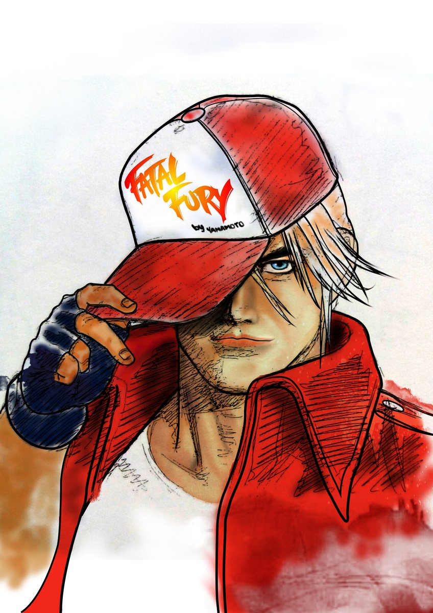 YamamotoYu's tweet photo. Terry Bogard by my way - Fatal Fury "Garou Densetsu" #SNK #snkbrasil #fatalfury #KOF #terrybogard #garoudensetsu #neogeo #snkplaymore #KingofFighters #digitalart #manga #characterdesign #capcomvssnk #capcom #shinkirostyle #漫画 #画廊伝説 https://t.co/p2BwmZF53d