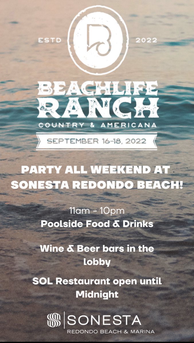 Yes this party has started! Come visit #SonestaRedondoBeach