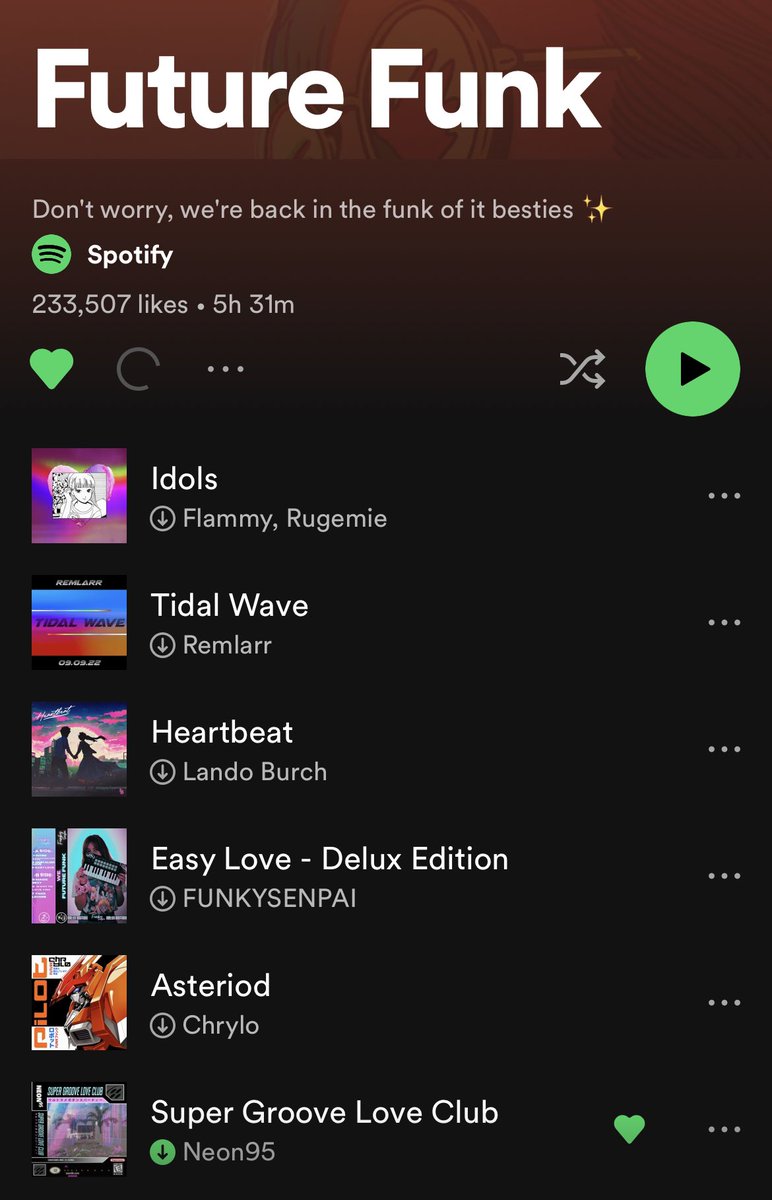 Neon95vibes's tweet photo. Iโm proud to say that my new single, โSuper Groove Love Clubโ has been added to the Future Funk playlist on Spotify! Thank you all so much for listening and helping it get the love it deserves ๐ #vaporwave #futurefunk #vaporfunk #neon95 https://t.co/kUHfh4OcTQ