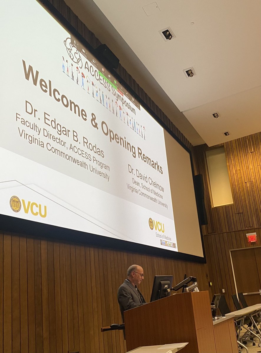 Grateful for the support of @vcusom Dean, Dr Chelmo in #ACCESS yearly #globalhealthsymposium. With additional support of Dr. Kasirajan @VCU_Surgery.