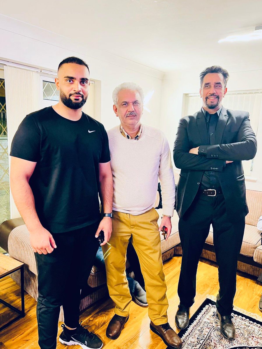 With  Shabaz khan and Jahngir khan Luton