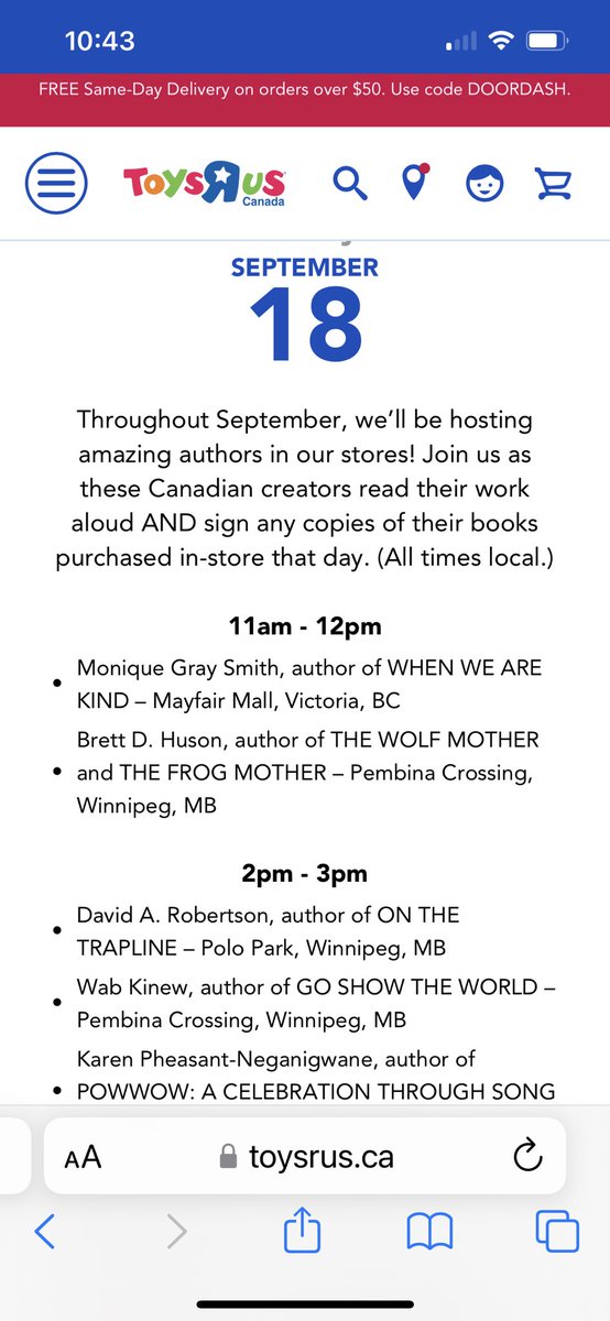 Looking forward to reading When We Are Kind and signing books tomorrow at Toys R Us in Victoria💖 11am Everyone Welcome!!! <a href="/orcabook/">Orca Book Publishers</a> <a href="/ToysRUs/">Toys"R"Us</a> #yyj