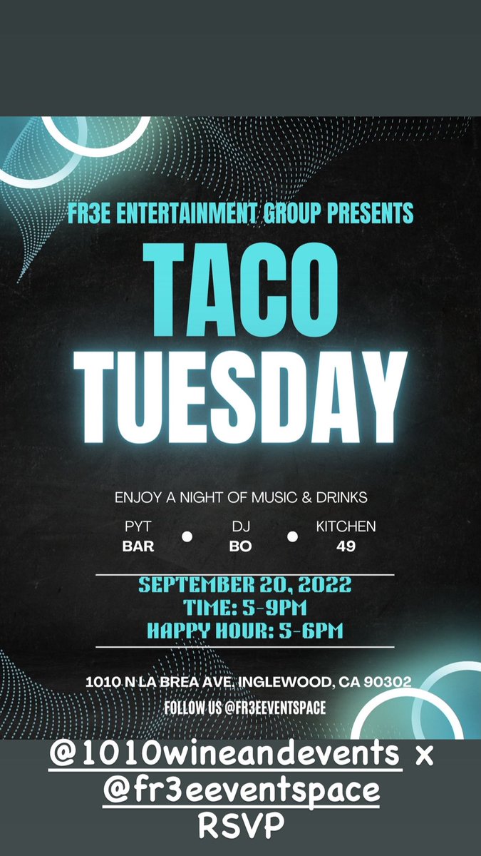 liabdias's tweet photo. What’s up LA ?!? Y’all asked for a early Taco Tuesday… We got you !   #tde #inglewood #TacoTuesday https://t.co/UK1AktEmbx