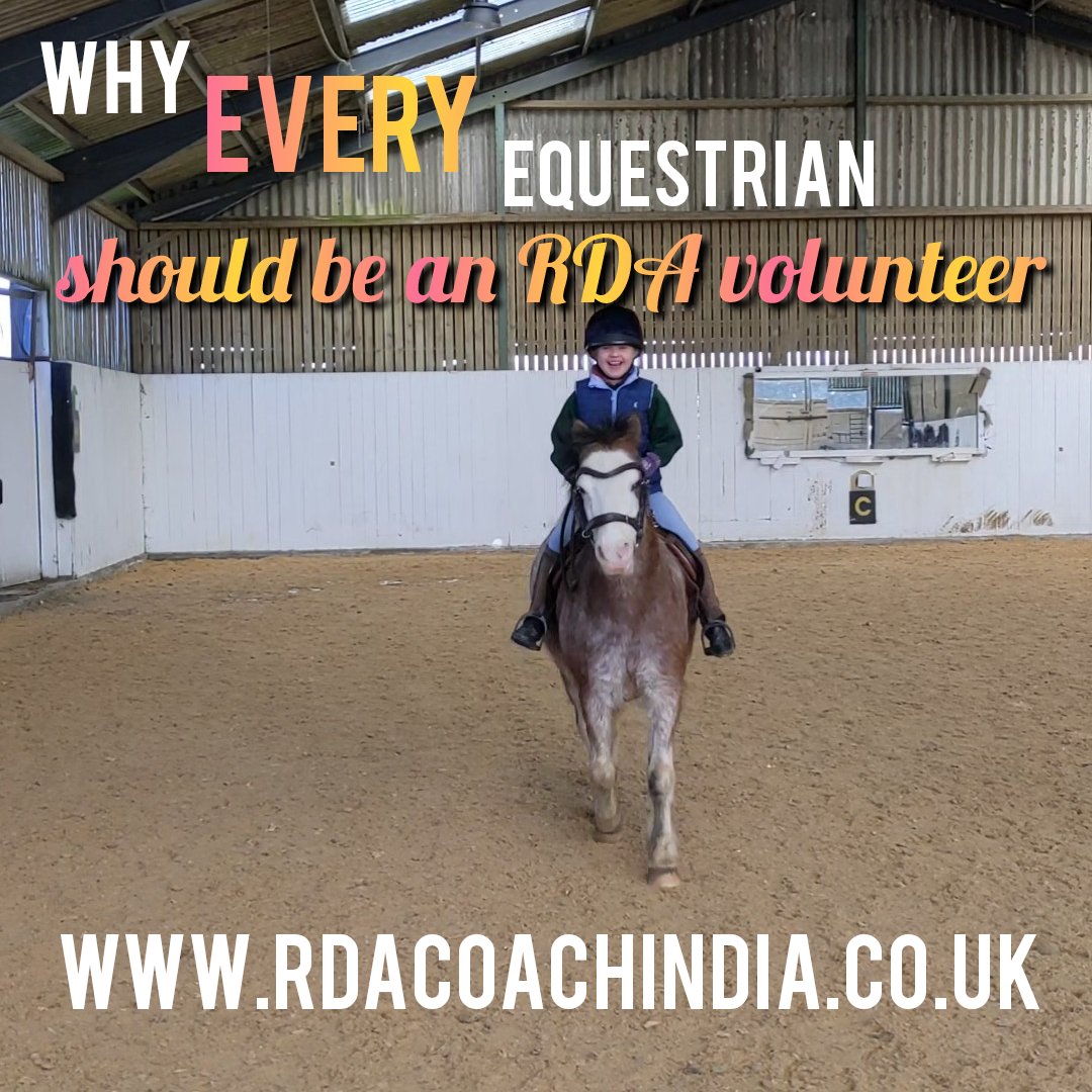 ✨NEW BLOG POST✨ (on a Saturday!)
Why EVERY #equestrian should be a <a href="/RDAnational/">Riding for the Disabled Association (RDA)</a> volunteer ⬇️
rdacoachindia.co.uk/2022/09/why-ev…