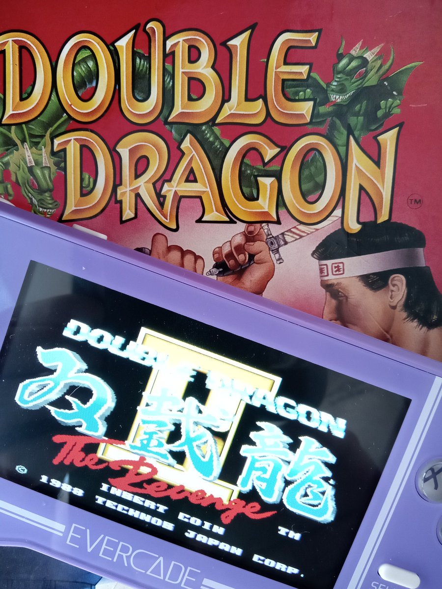 sir_top_and_hat's tweet photo. I'm a huge Double dragon fan 🥳

Imagine discovering Double dragon 2 in the #arcade like I did originally 😲

Big character's &amp; the #Gameplay Reminded me of another of my favourites - #Renegade 👊

Tonight I'm going back to 1988 #Evercade style 🕹️

The arcade version is awesome!! https://t.co/gpTqZMpgX6