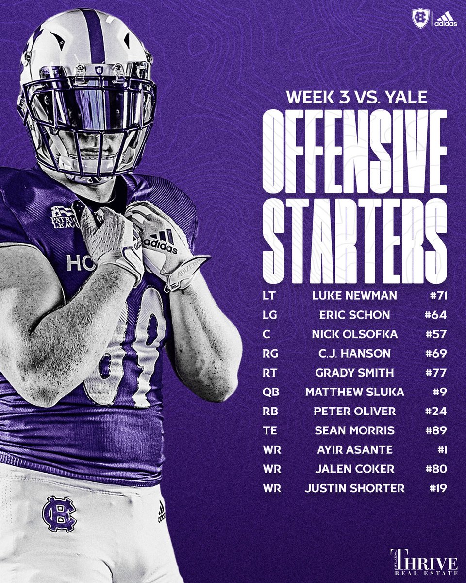 HCrossFB's tweet photo. Today’s projected starters presented by Thrive Real Estate.

#GoCrossGo https://t.co/nVpzd5PjwK
