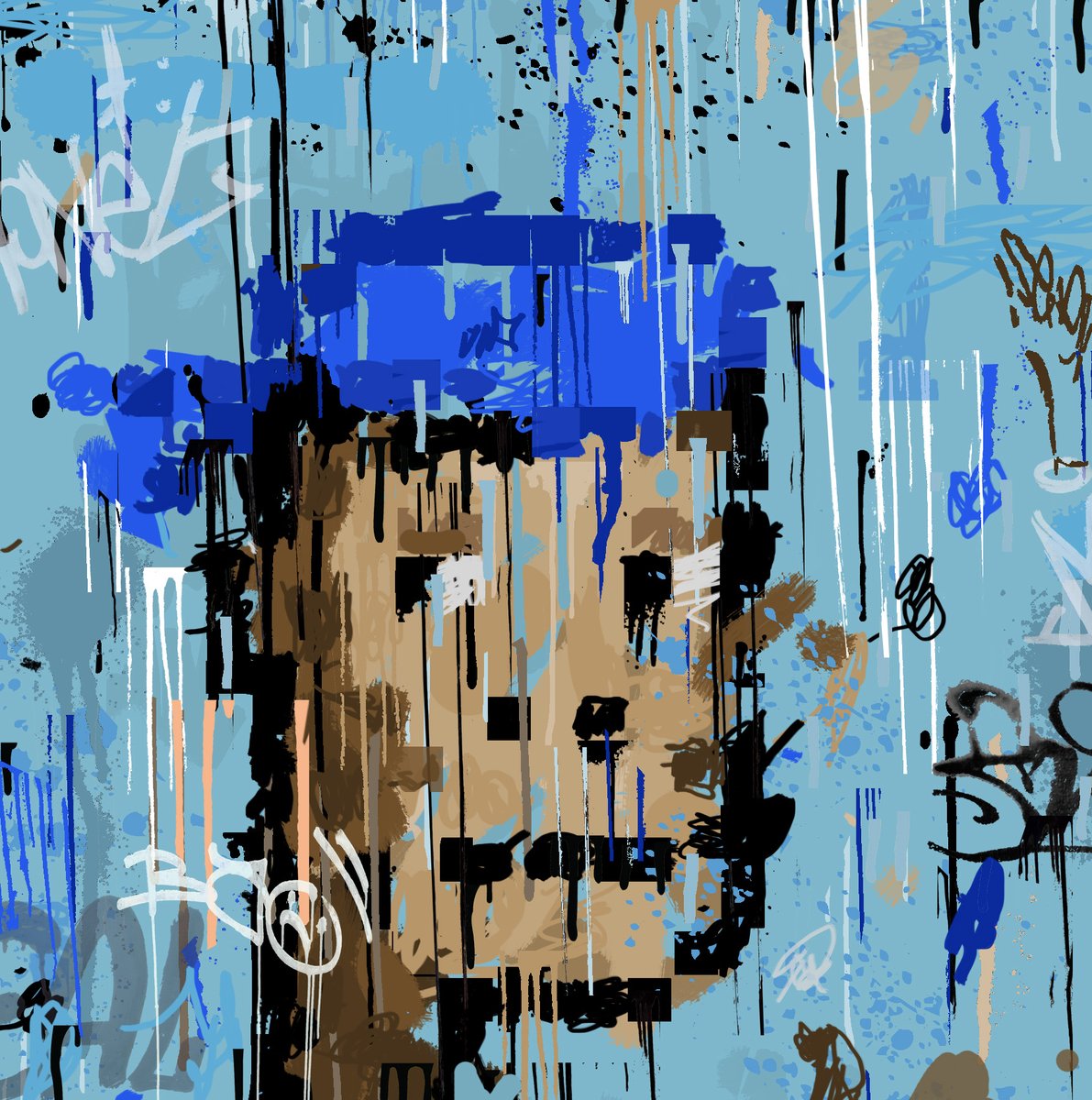 ZamArtist's tweet photo. I haven't made a 'Paint Punk' for a while but here's a new one for the collection, #0013. 
Auction commenced with a minimum bid 15 Tez, highest bid accepted after 7 days. 

https://t.co/c5AopSpFEU

#ZAM #PaintPunks #CryptoPunks https://t.co/PkDUZd2vON
