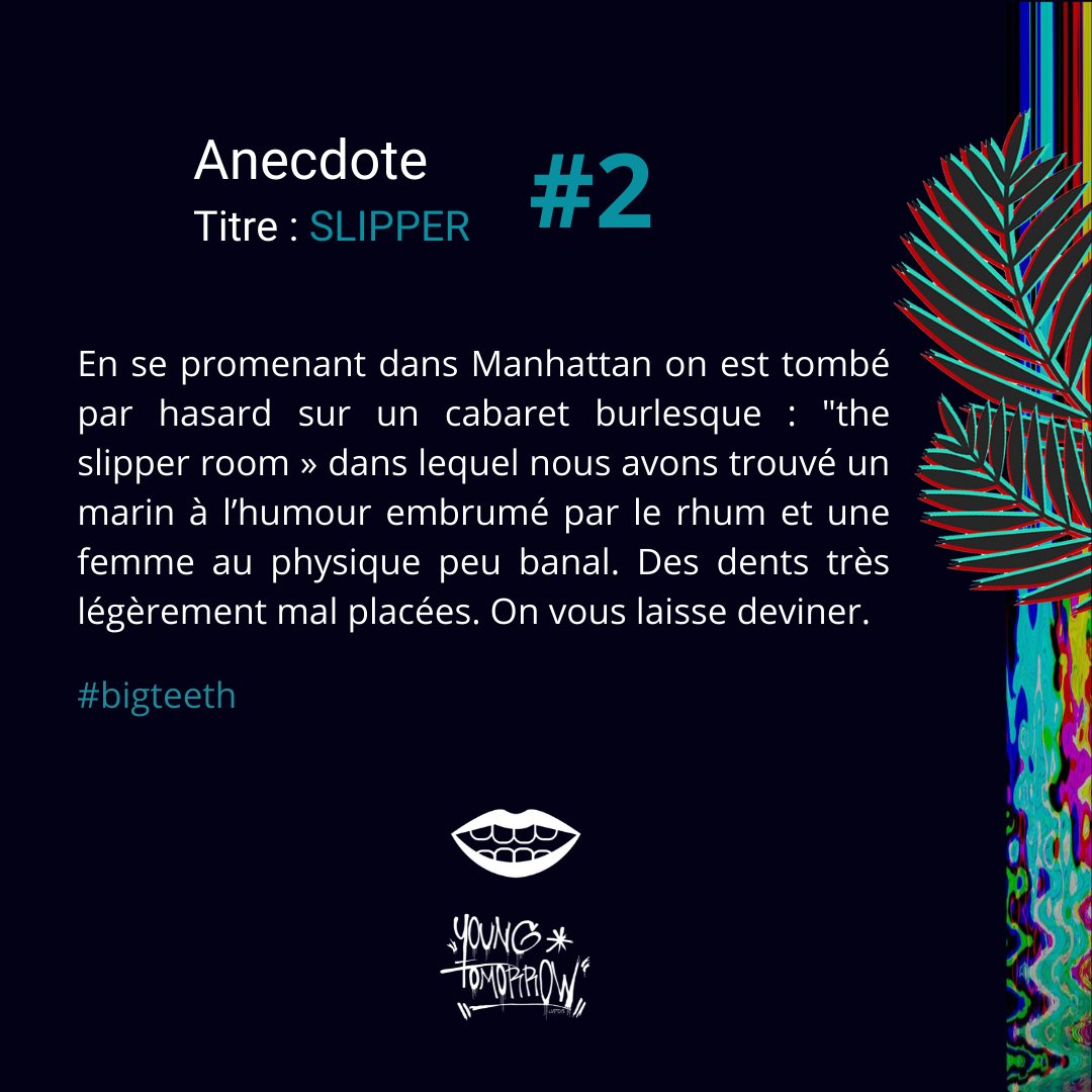 TheLivestocks's tweet photo. Suite à notre recommandation, Jo y est allé de son côté et a continué à écumer les cabarets burlesques jusqu’au Portugal !

#youngtomorrow #slipper #bigteeth https://t.co/tw3DGNqFHf