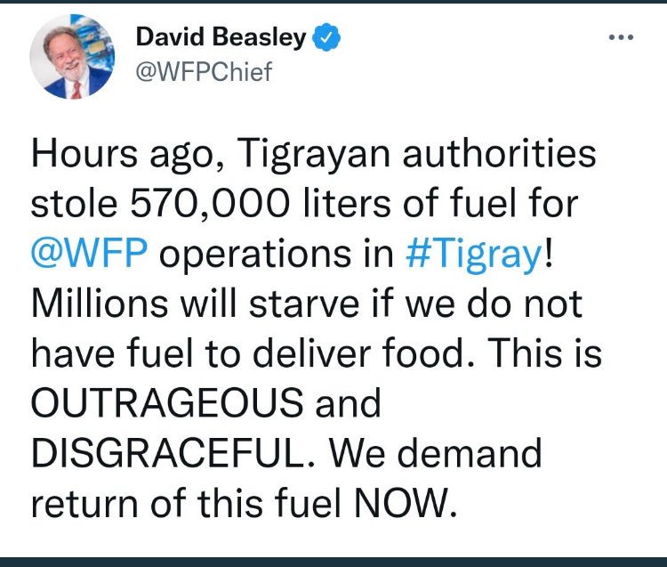 Adamu17454372's tweet photo. To #Antonio Guterez (UN director) and #Samantha power (USAID director)!
#Did it humanitarian #aid or #war aid?
#Insecured #respondibility on money collected from American peoples. #US citizens should ask, why?
#NoMore #unfairness!
#DisarmTPLF!
#Ethiopiaprevails!
#Africa prevails! https://t.co/PLsTT6iNdw