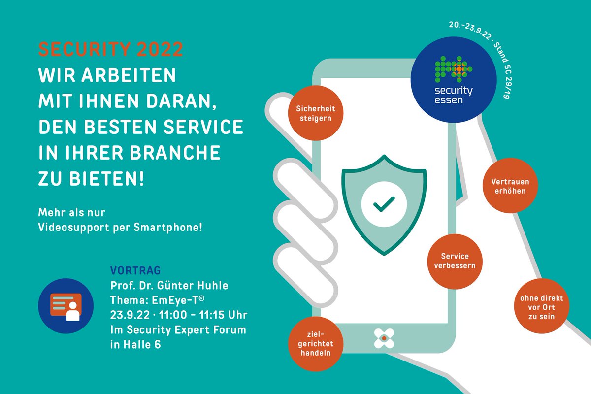 prepare-prepare-prepare for SECURITY!
<a href="/EmergencyEye/">EmergencyEye.de</a> und das #corevas Team präsentieren EmEye-T® den Sicherungsunternehmen. #securityessen mehr unter: emergencyeye.de/news/veranstal…