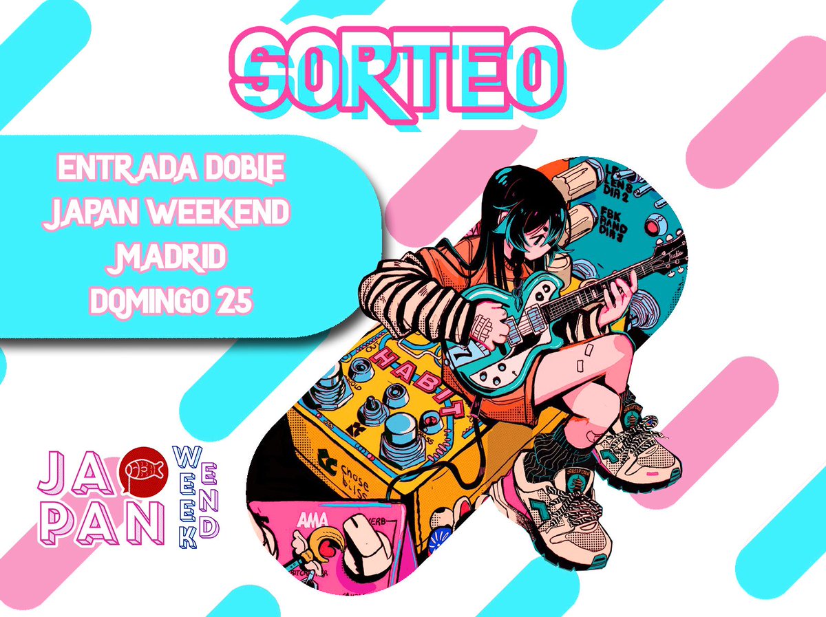 NeoAnimeZ's tweet photo. 🍀 #SORTEO 🍀

¡Gracias a la @Japan_Weekend y junto a mi amigo @VivaErManga, sorteamos 1 ENTRADA DOBLE para el Domingo 25 de Septiembre en Madrid! ✨

Mucha suerte a todos y nos vemos en la #JapanWeekend 🤗

REQUISITOS EN LA 2ª IMAGEN ⤵️ https://t.co/ydT3CL3qDQ
