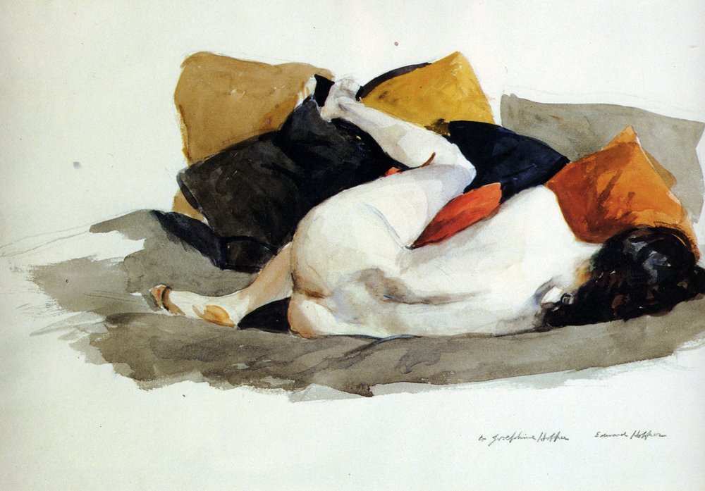 Reclining Nude, 1924 #hopper #edwardhopper wikiart.org/en/edward-hopp…
