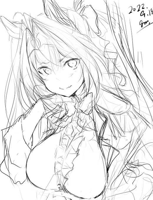 最近絵を投稿してないなと思い(〃ノωノ)
10月のコミ1へ向けて 
ウマ娘の絵を描いたりしてます。 