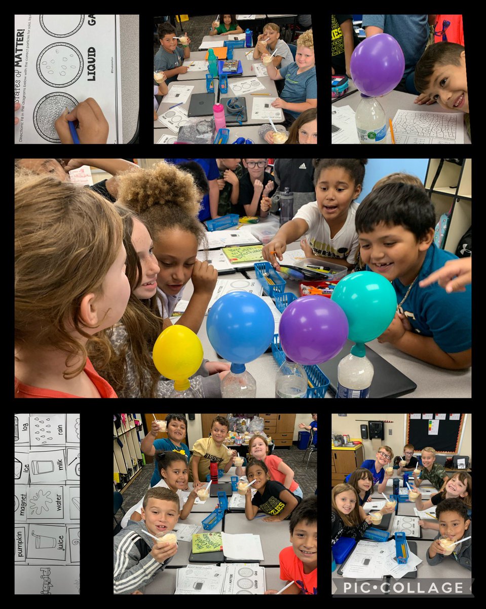 Clarke2nd's tweet photo. Students have enjoyed learning about the states of matter this week at Washington Intermediate!  #IAMWASHINGTON https://t.co/iGmvFmOcHo