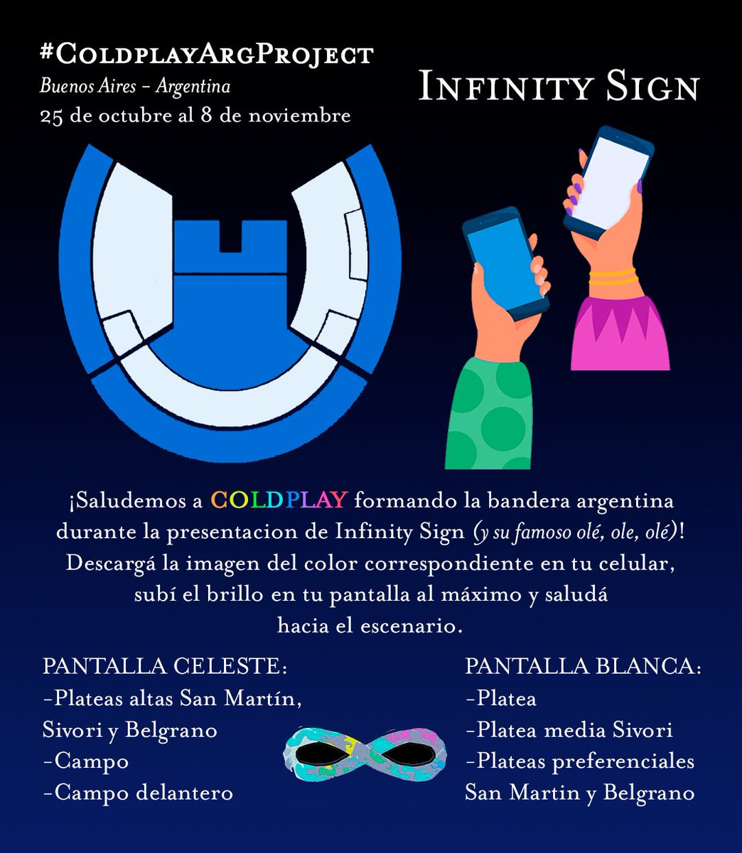 parachut_s's tweet photo. 🐙 #ColdplayArgProject ✨️
sumate en cualquiera de las 10 fechas a participar de estos fan projects para recibir de la mejor manera a la banda

ayudanos a difundir dando rt o compartiendo en los grupos coldplayers argentinos que conozcas! 🇦🇷 https://t.co/Og1Wza0aS5