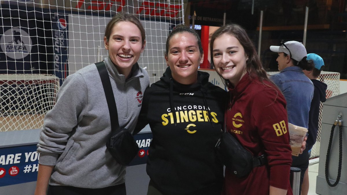 This week the #HHOF welcomed the <a href="/The_Stingers/">Concordia Stingers</a>, reigning <a href="/USPORTSca/">U SPORTS</a> Women's Hockey Champions!

Coach <a href="/juliechu13/">Julie Chu</a> got to give her players the story behind <a href="/usahockey/">USA Hockey</a> artifacts of hers on display and found coach <a href="/couellette13/">Caroline Ouellette</a>'s Sochi Olympics <a href="/HockeyCanada/">Hockey Canada</a> jersey.