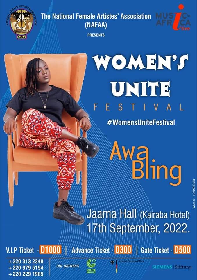 NafaaGMB's tweet photo. Happy WUF day. Our event starts in few hours time. We are calling on you guys for your support. VIP and Gates tickets will be available. See yall soon. @awa_bling @sophiabyass @MusicInAfrica @kaabanja @SistaNjie
#Nafaa
#musicinafrica https://t.co/d4b4CIqbzy