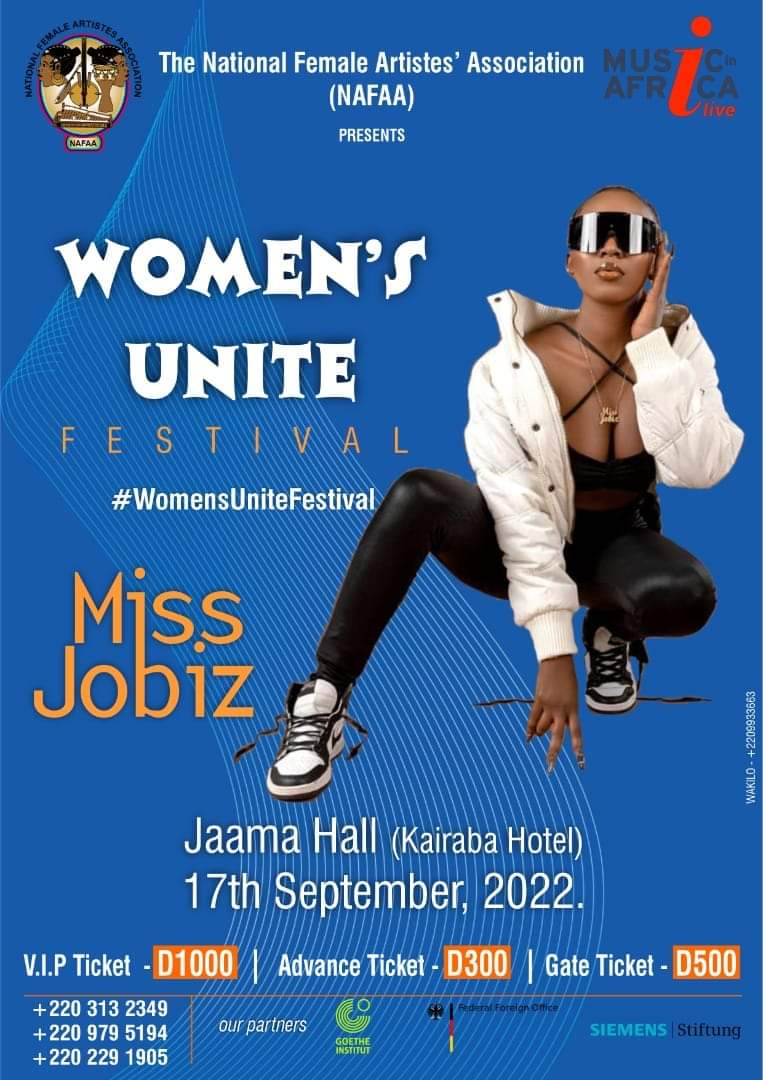 NafaaGMB's tweet photo. Happy WUF day. Our event starts in few hours time. We are calling on you guys for your support. VIP and Gates tickets will be available. See yall soon. @awa_bling @sophiabyass @MusicInAfrica @kaabanja @SistaNjie
#Nafaa
#musicinafrica https://t.co/d4b4CIqbzy