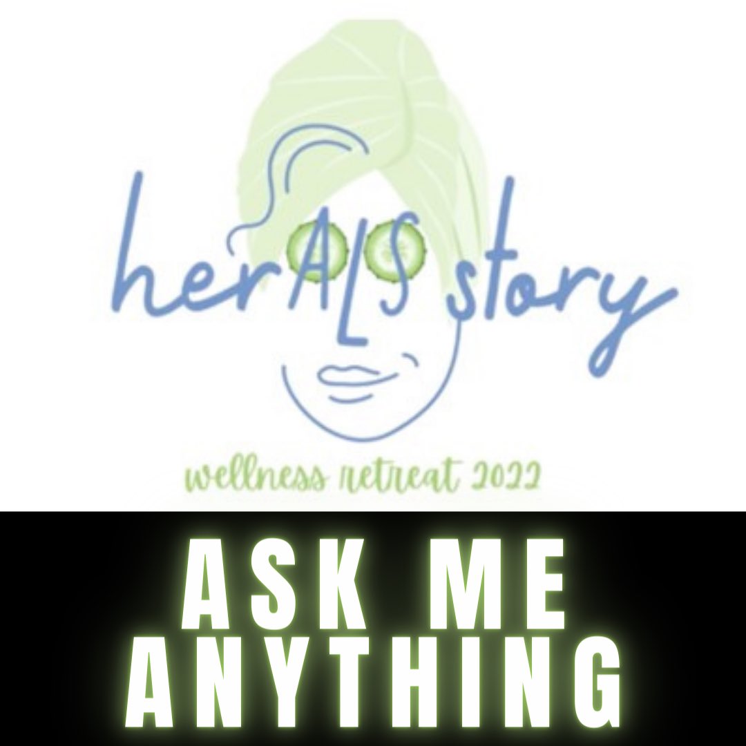 HerALSStory's tweet photo. 16 members of #heralsstory will be #wildinWI this week for #haswellnessweekend 🥰 Drop your questions below and we’ll send out the answers
#askmeanything #nowhiteflags #teamgleason #alsgang #fightingtogether
#talkalstome
#ThislsMyALS #ALSAwareness #EndALS #HerALSStory https://t.co/2OFYsPc0GR