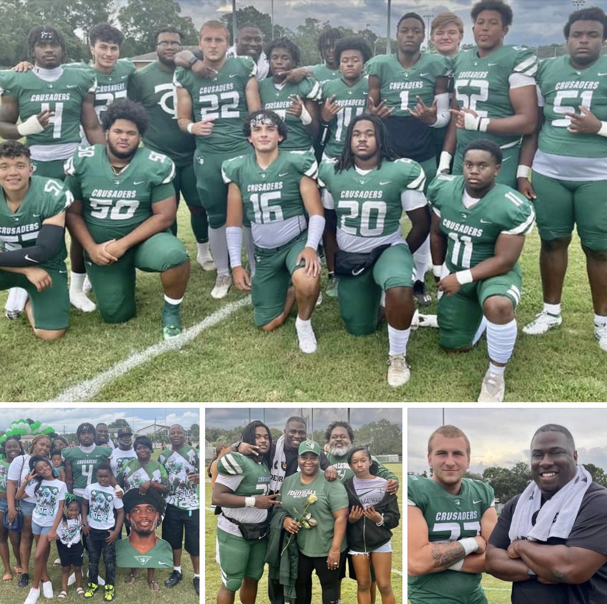 Senior Night‼️⚔️🟢⚪️⚔️ #TampaCatholicFootball