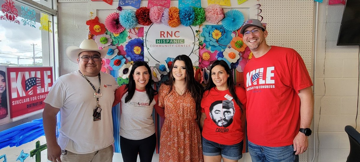 RedPillLatina's tweet photo. Incredible weekend of Action everyone is  excited to block walk and connect with voters for our amazing candidates

We are so blessed to have people like @CasandraLGarcia and  @Kylefor20 that fight for our values and the future of Texas

So ready for the red wave!

#LeadRight https://t.co/0kg3i1Ctw1