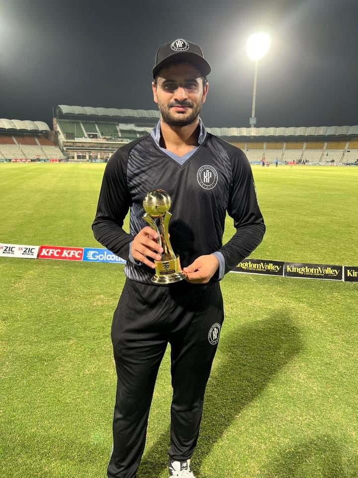 JammuJanbaz's tweet photo. Maiden T20 century from classy Sahibzada Farhan helped KP to qualify into the semi final of Kingdom Valley National T20 2022-23 🏆 

#JammuJanbaz #CricksLab #KingdomValley #GharWaliBaat #KhelJanBaazoKa #Pakistan #CricketTwitter https://t.co/U4BsYAPTxL