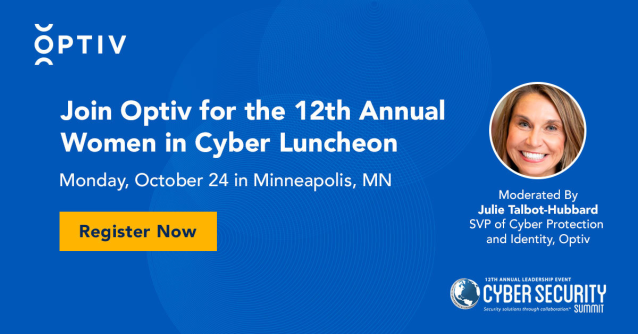 raymondwmorgan's tweet photo. Calling all #WomenInCyber! 📣 Join @Optiv at the Cyber Security Summit where Julie Talbot-Hubbard is moderating the panel on resilience in today's #Cybersecurity business world – register here: https://t.co/jBdzP2UTPJ https://t.co/SYqQruEJmP