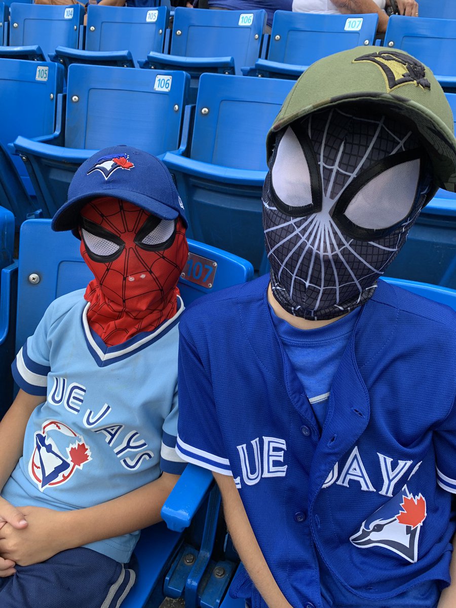 Sandi_Baker's tweet photo. Taking my superheroes to the @BlueJays game! #nextlevel https://t.co/CcV3Fl1UUF