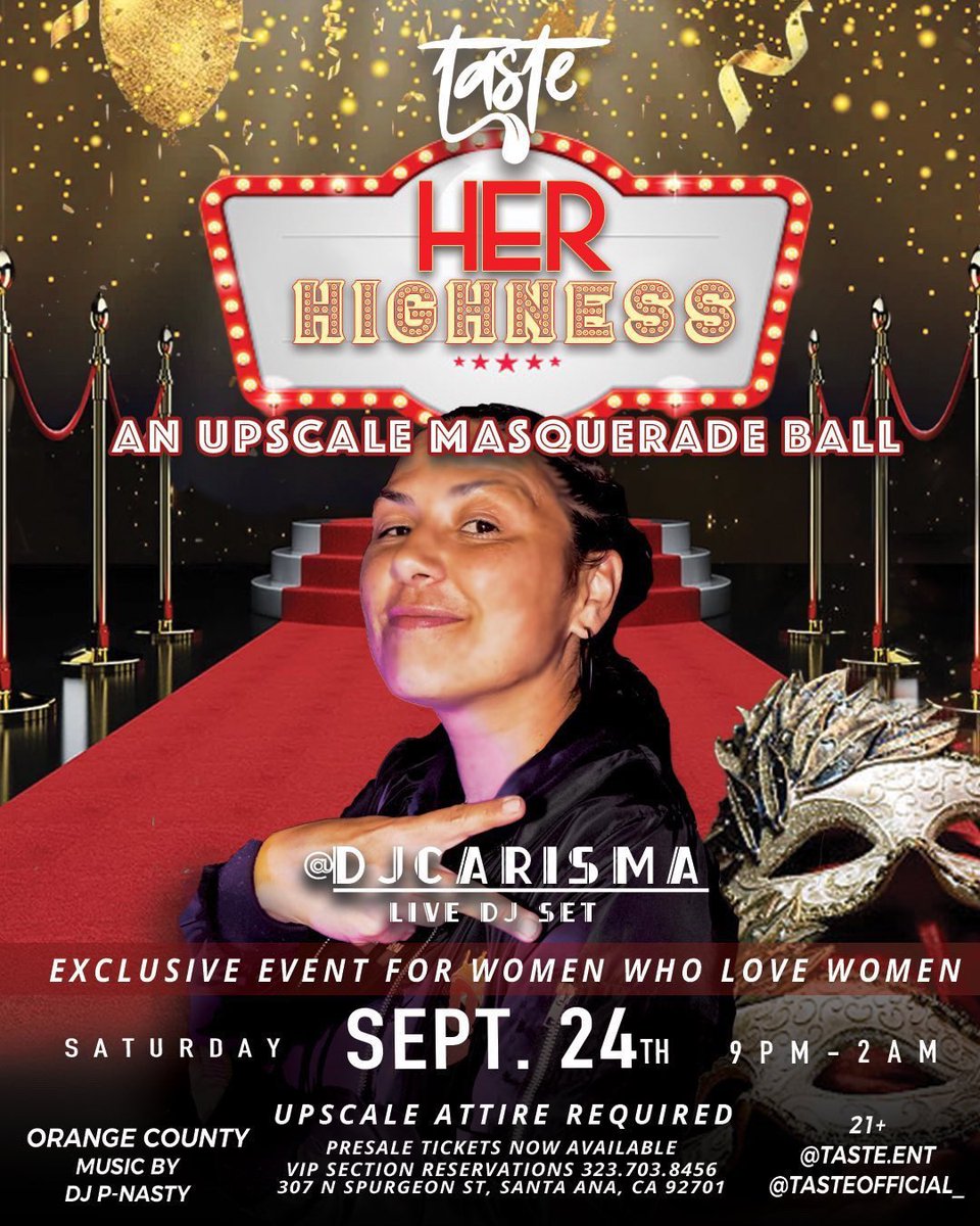 marcroseonly's tweet image. 🚨🚨 RETWEET 🚨🚨
An upscale masquerade ball for the grown &amp;amp; sexy women who love women 🎥👠👑