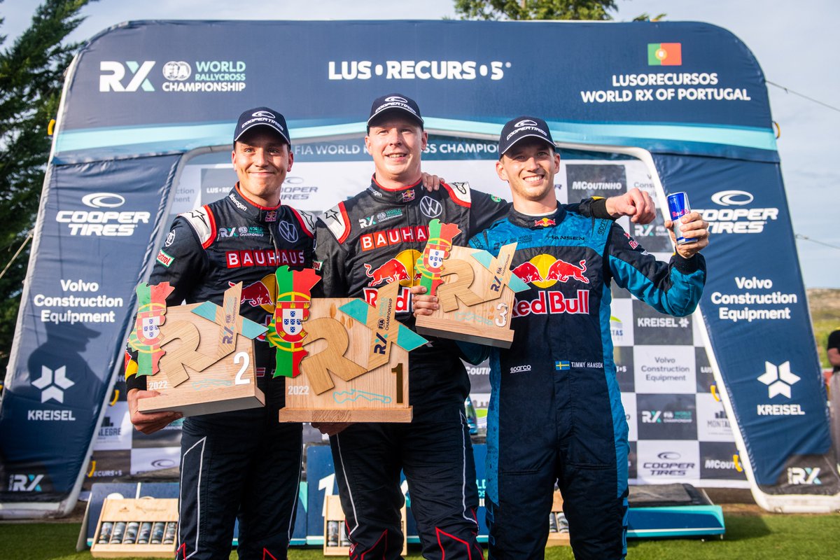 fia_rallycross's tweet photo. The taste of champagne never gets old 🍾🏆

#FIAWorldRX | #WorldRX | #MontalegreRX https://t.co/zu581RI7N3