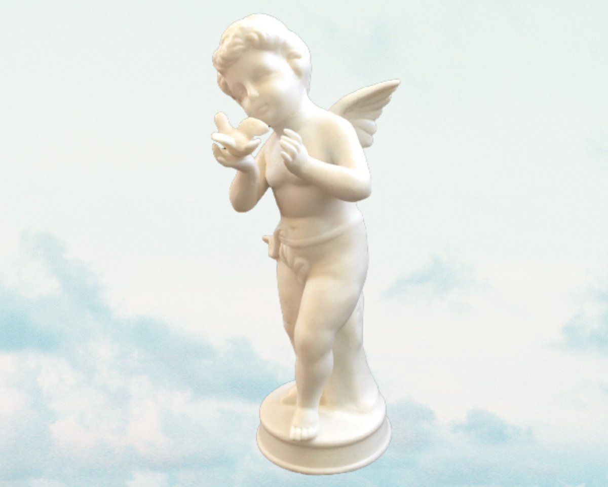 jarmgirl's tweet photo. Bisque White Ceramic Cherub Angel Figurine Holding Bird Vintage Norcrest Ceramic Porcelain China Collectible Figure https://t.co/wntBAXDkLU #white #valentinesday #bisquewhiteangel #ceramicangel #whitecherub #whiteangel #angelfigurine #cherubfigurine #angelwithbird https://t.co/DaihQb6evw